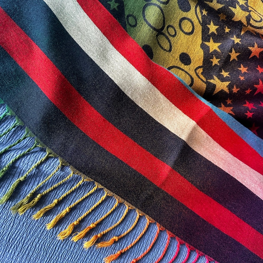 Multicolor Striped women’s pashmina